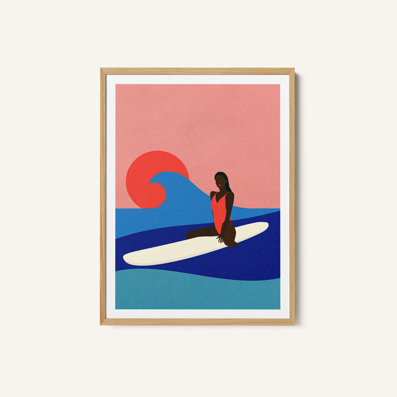 Girl On a Surfboard