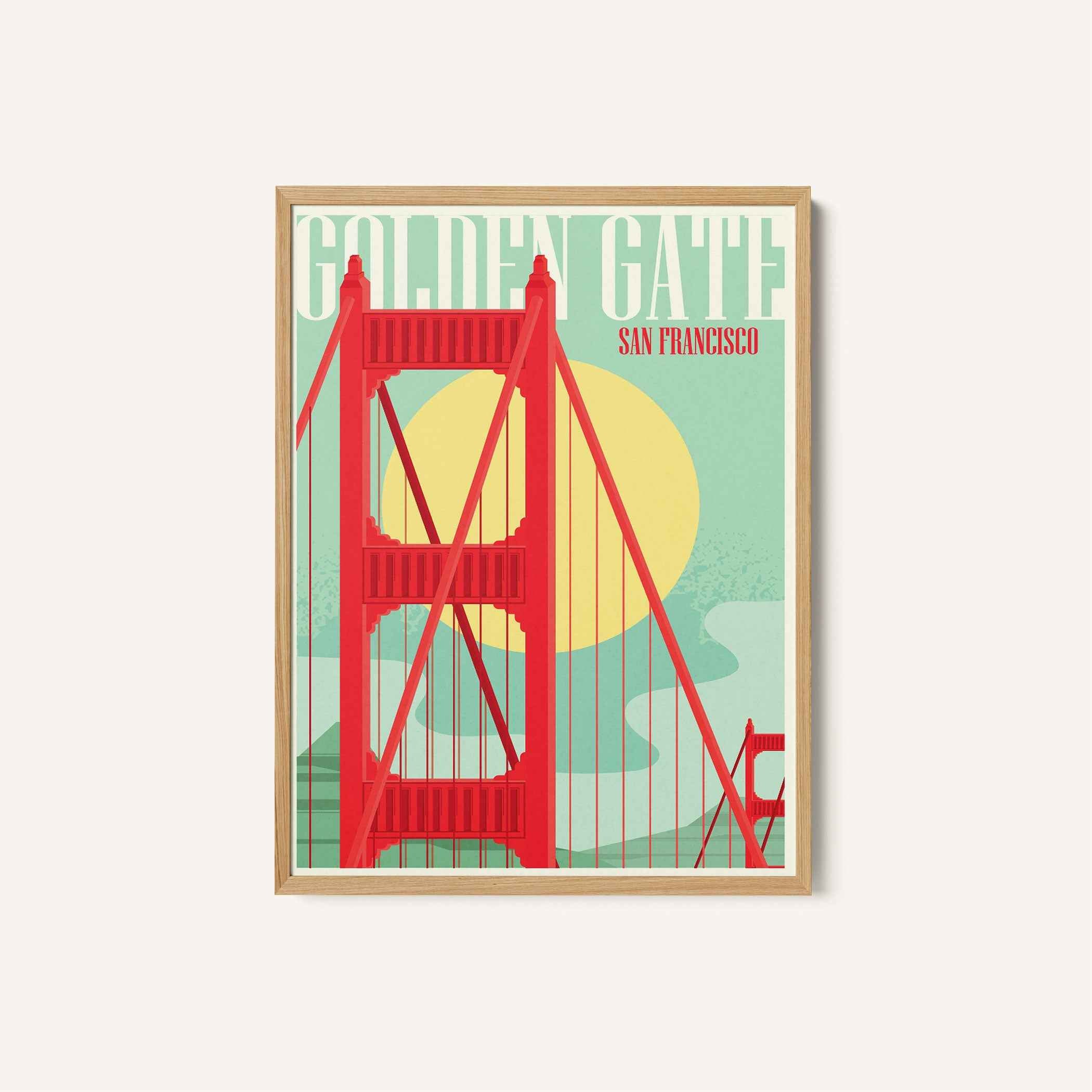 Golden Gate Poster Travel Poster Print