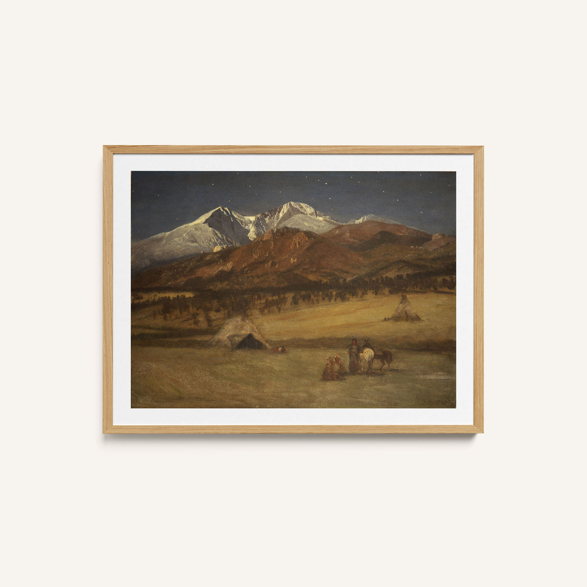 Indian Encampment – Evening (Between 1876 and 1877)