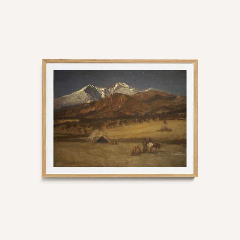 Indian Encampment – Evening (Between 1876 and 1877)