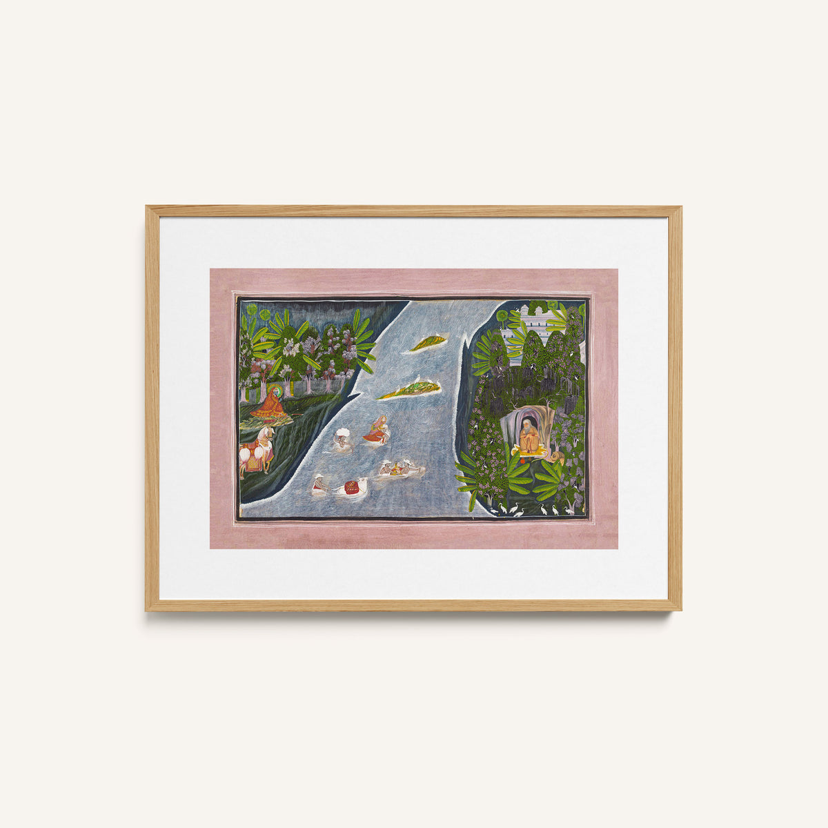 Radha Crosses a River to Interview a Hindu Sage