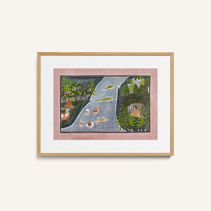 Radha Crosses a River to Interview a Hindu Sage