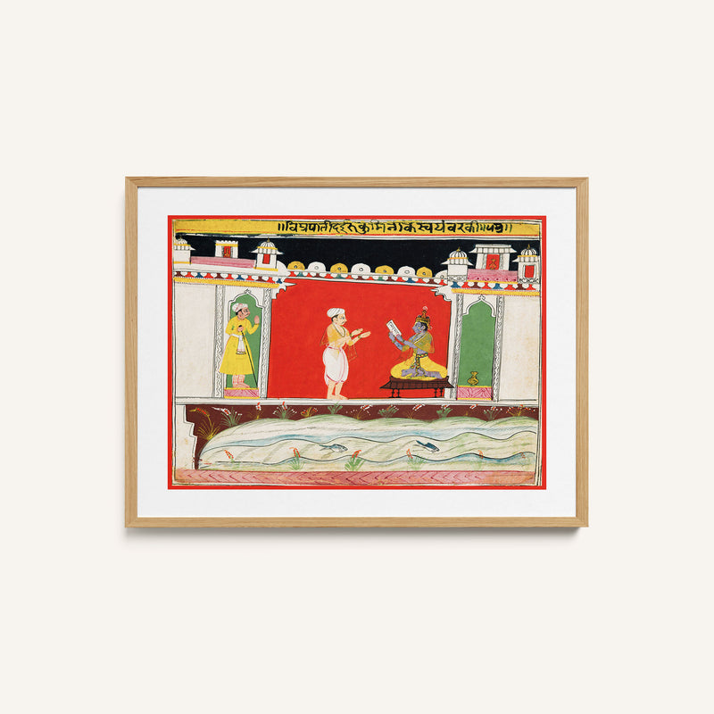 A Brahmin Gives Krishna the Message