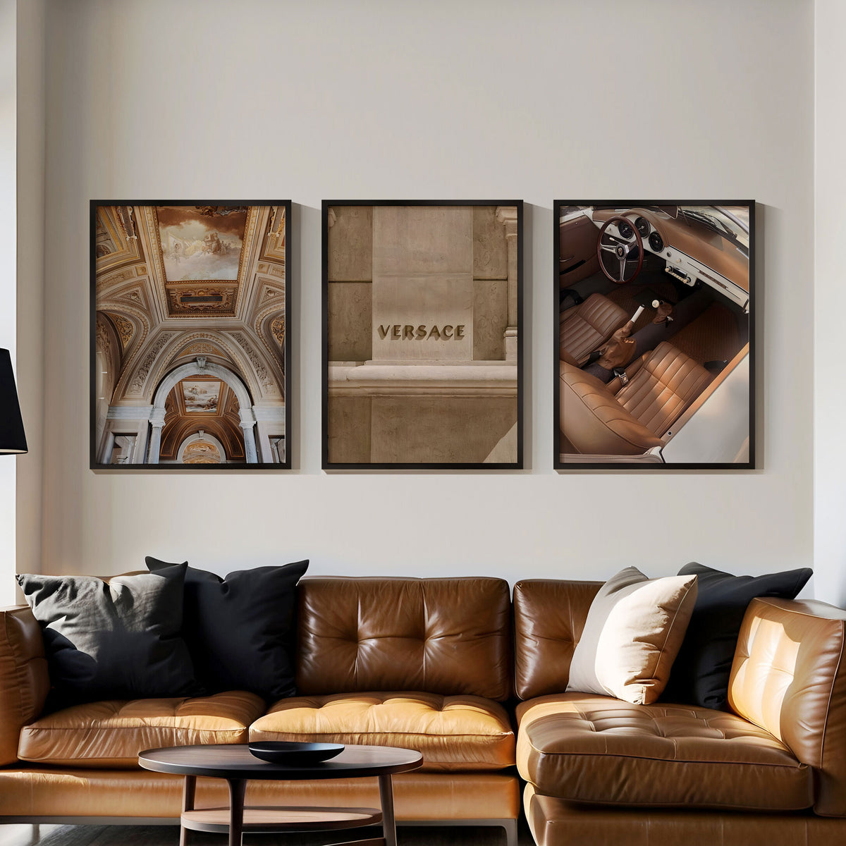 Luxury Fashion Beige Art 02 Set of 3