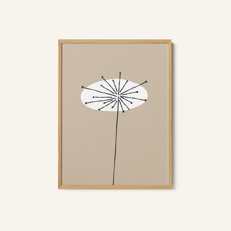 Mid 20th Century White Flower