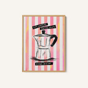 Mocca Coffee on Stripes - Hug in a Cup – image 1