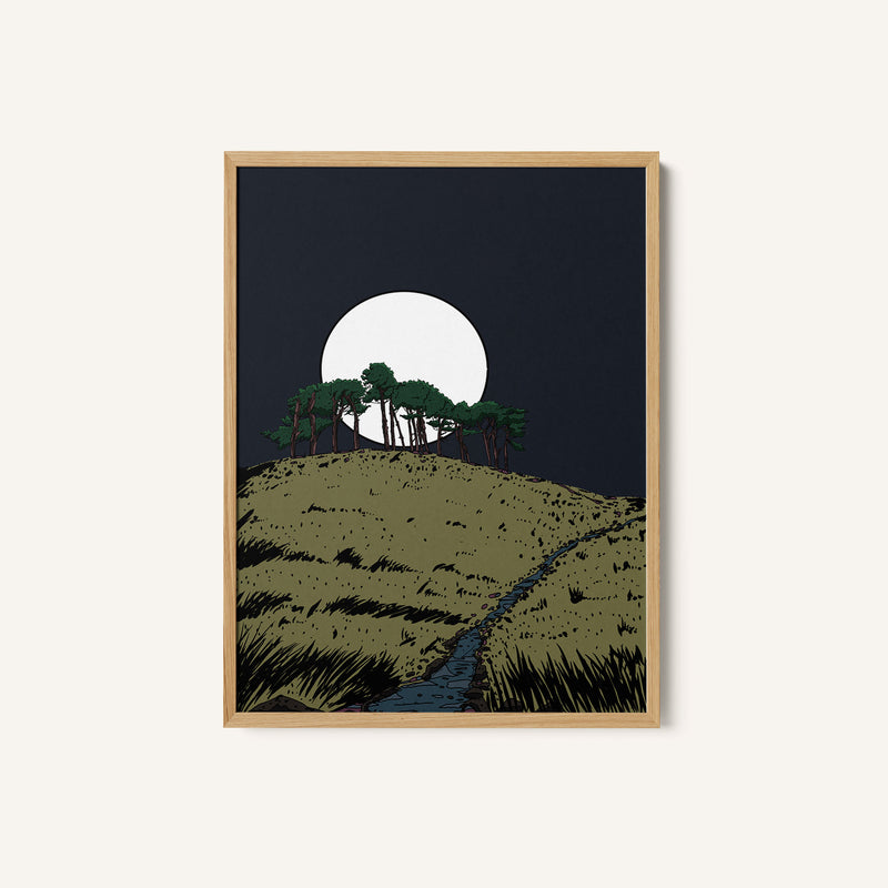 Moonlit Trees