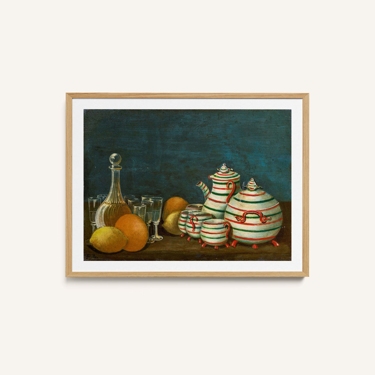 Still Life with Glasses and Earthenware