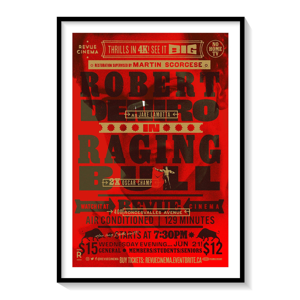 The Raging Bull Movie Poster