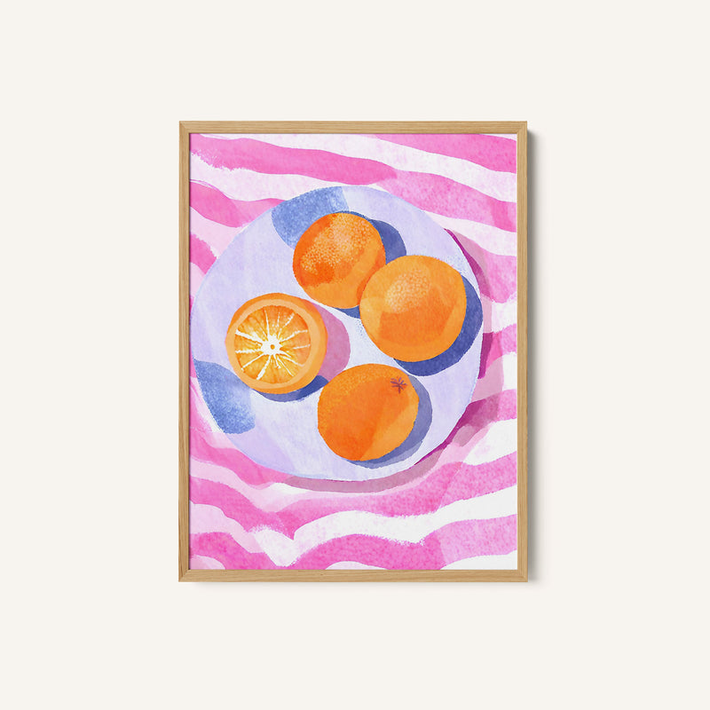 Orangen Auf Teller
