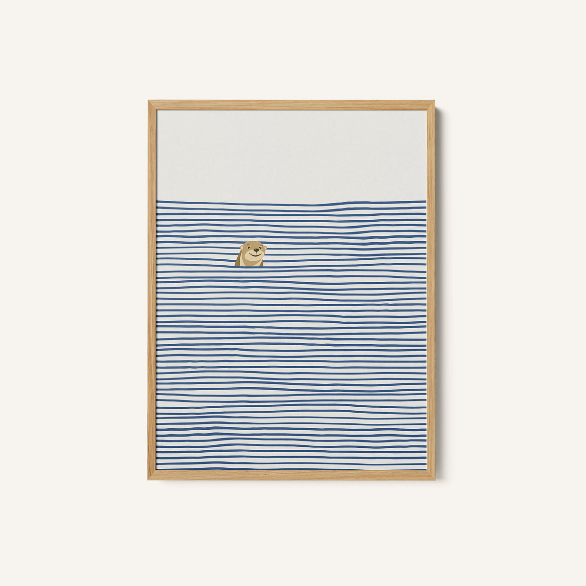Otter in the Waves
