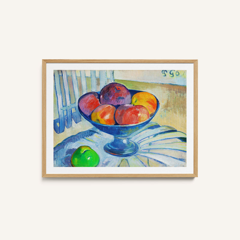 Still Life Fruit Dish on a Garden Chair 1890