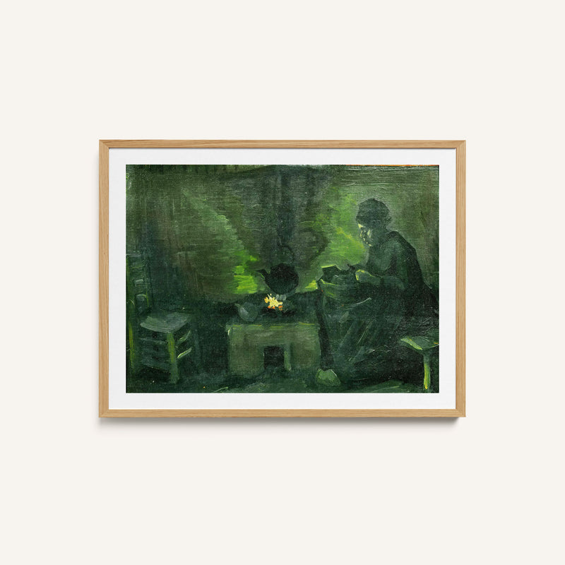 Peasant Woman by the Fireplace