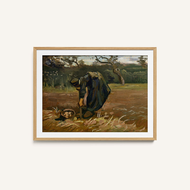 Peasant Woman Digging Potatoes