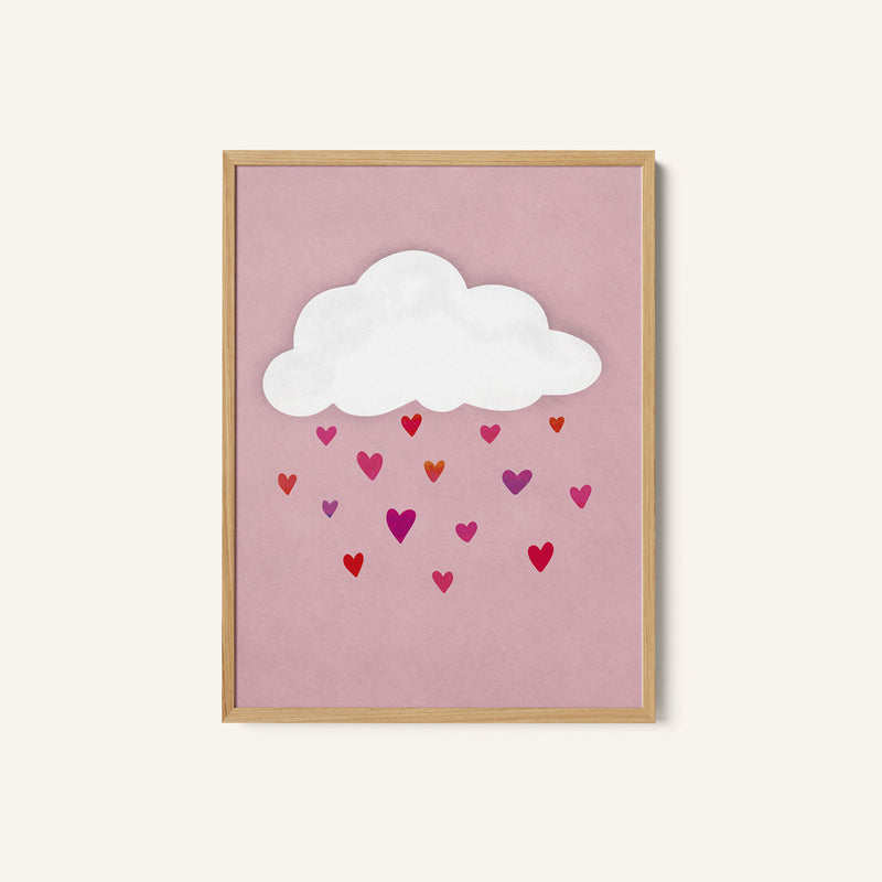 Raining Colorful Hearts