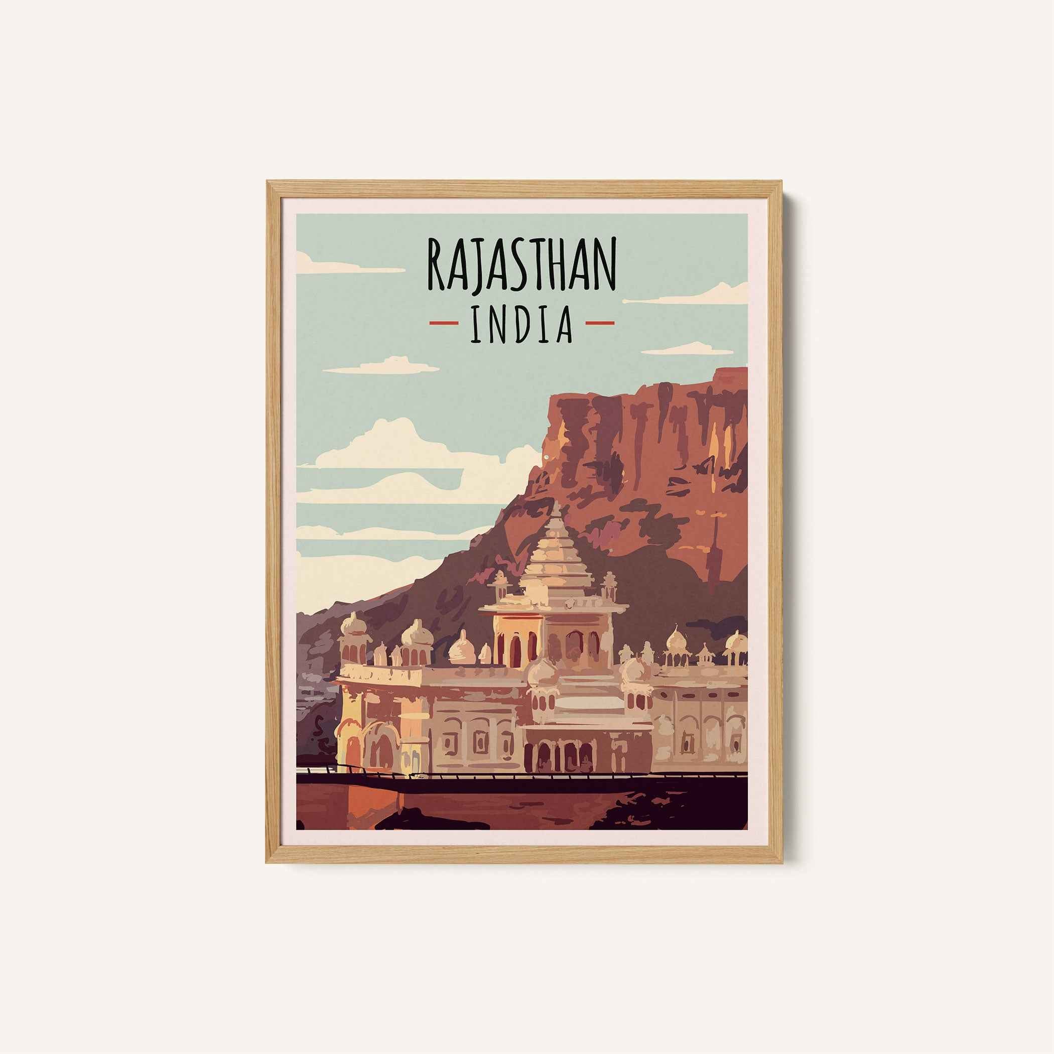 Rajasthan Travel Poster Print