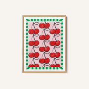 Red Cherries on a Pink – image 1
