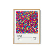 Road Map of Berlin with Colorful Neighborhoods and Districts – image 2