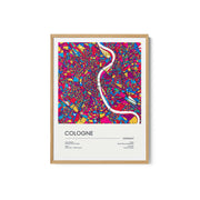 Road Map of Cologne with Colorful Neighborhoods and Districts – image 2