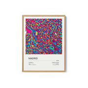 Road Map of Madrid with Colorful Neighborhoods – image 2