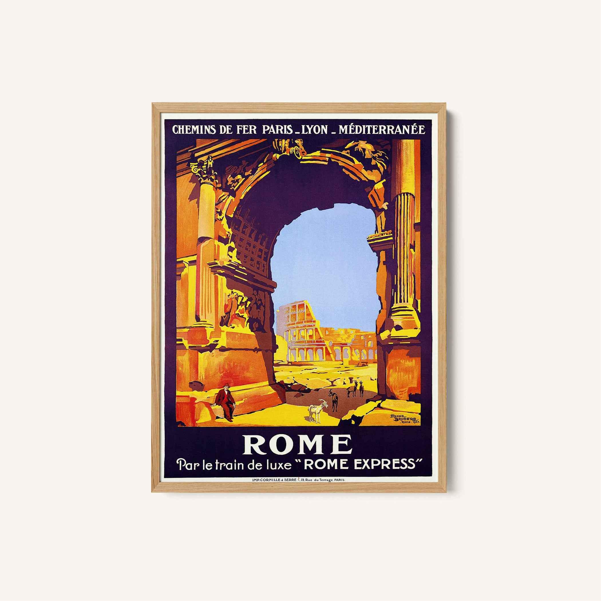 Rome Vintage Travel Poster Print