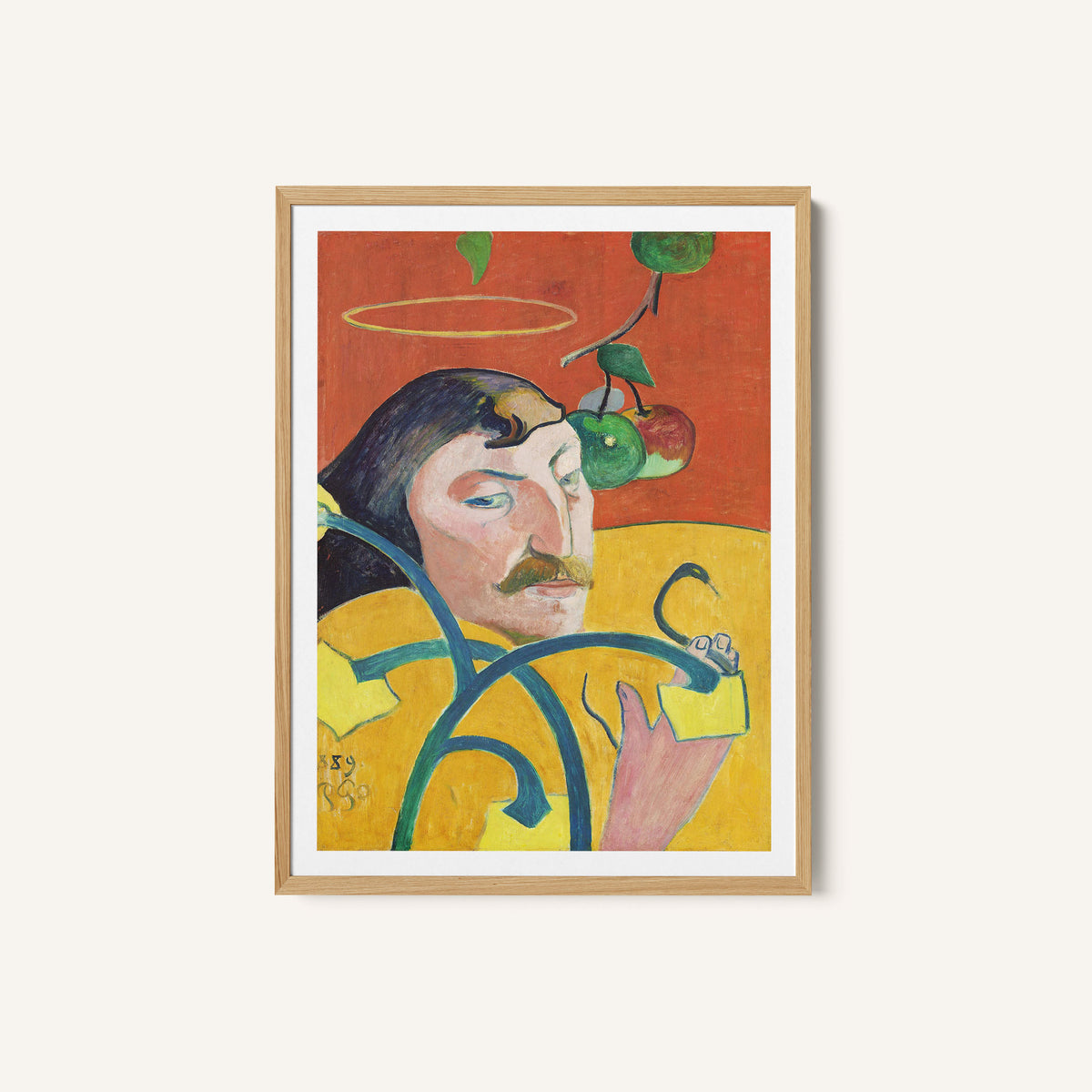 Self Portrait with Halo and Snake