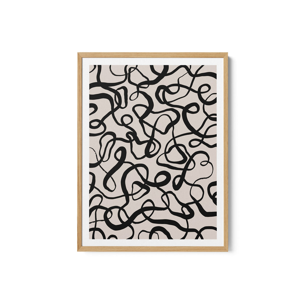 Simple Black Loops Pattern