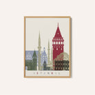 Skyline Istanbul Travel Poster Print