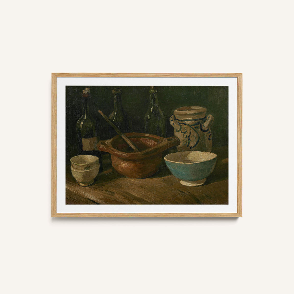 Still Life with Earthenware Bottles