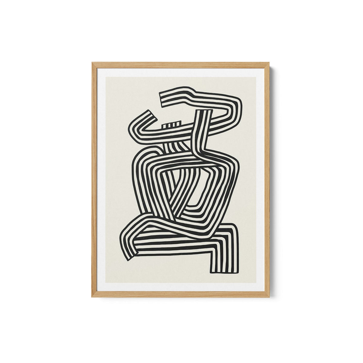 Stripe Woman Portrait