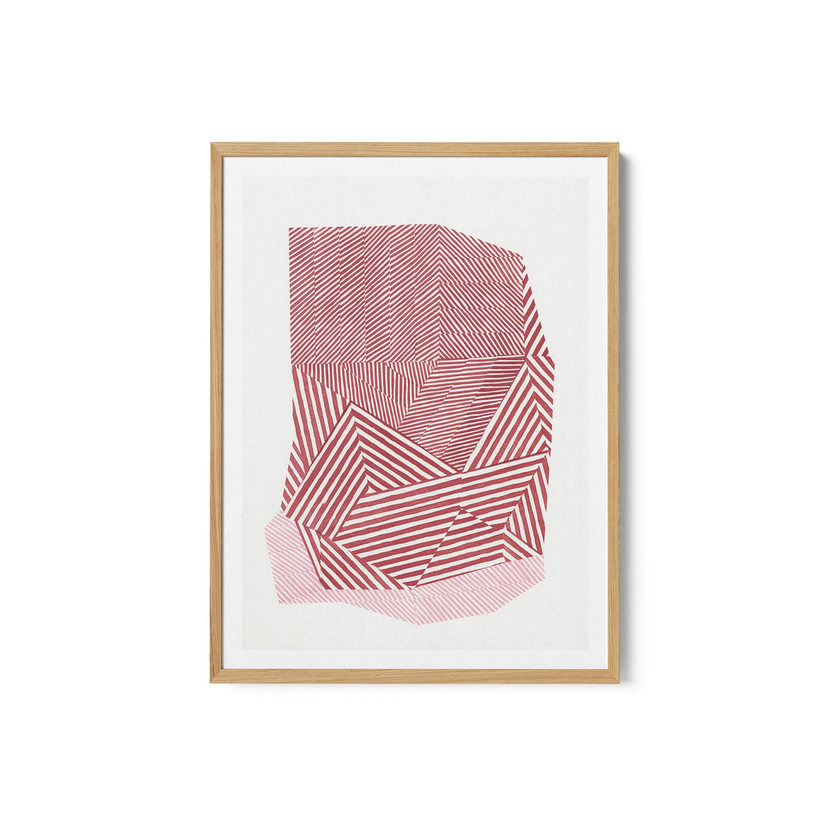 Striped geometric shape