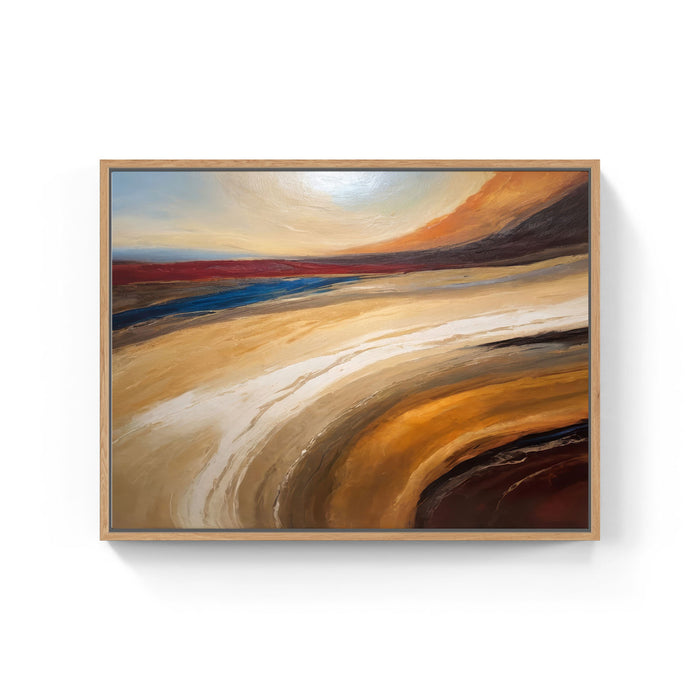 Sunset Over Rolling Sands Abstract Painting