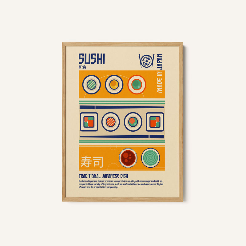 Sushi Japanese Food Print