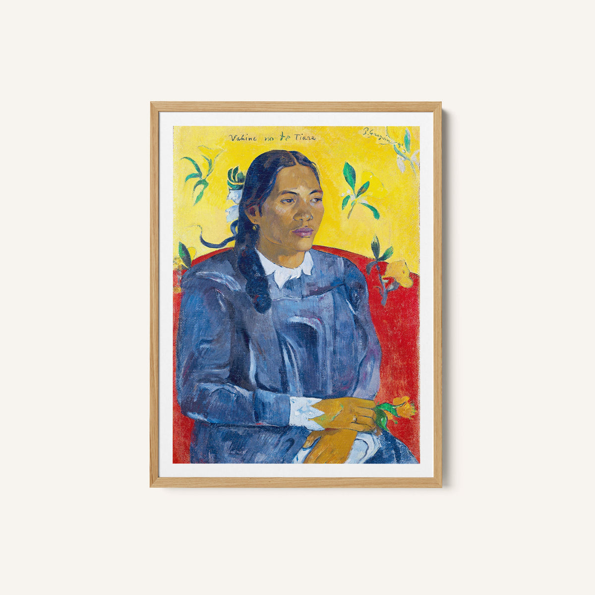 Tahitian Woman with a Flower