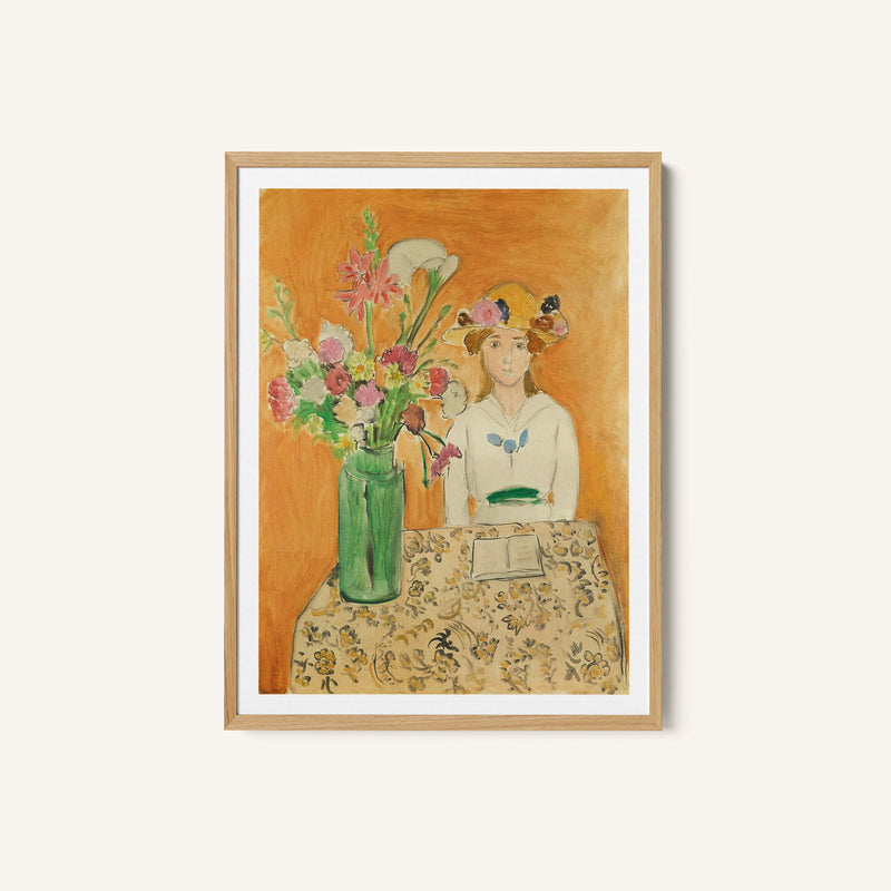 The Girl in White and the Bouquet 1919