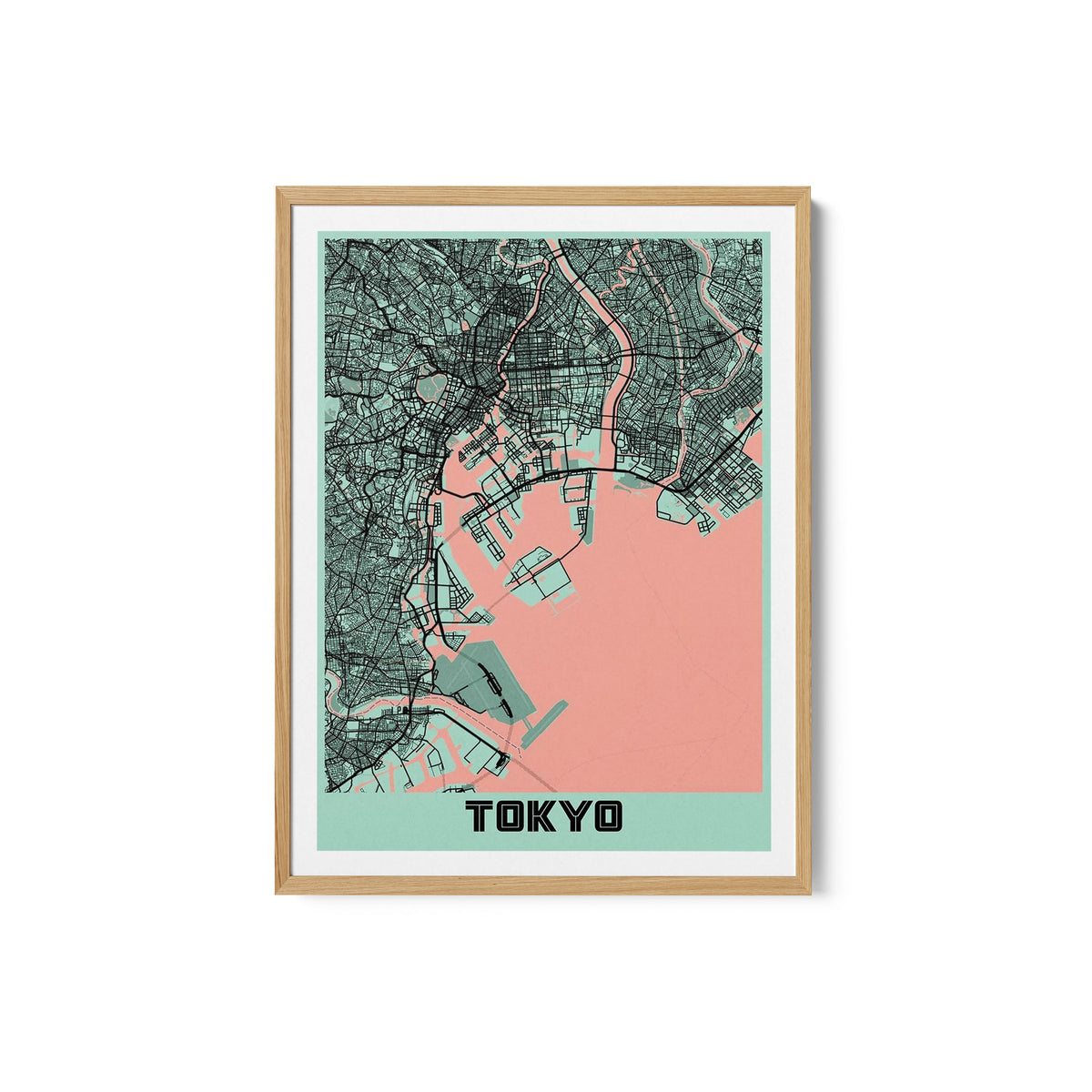 Tokyo Japan Peony City Map