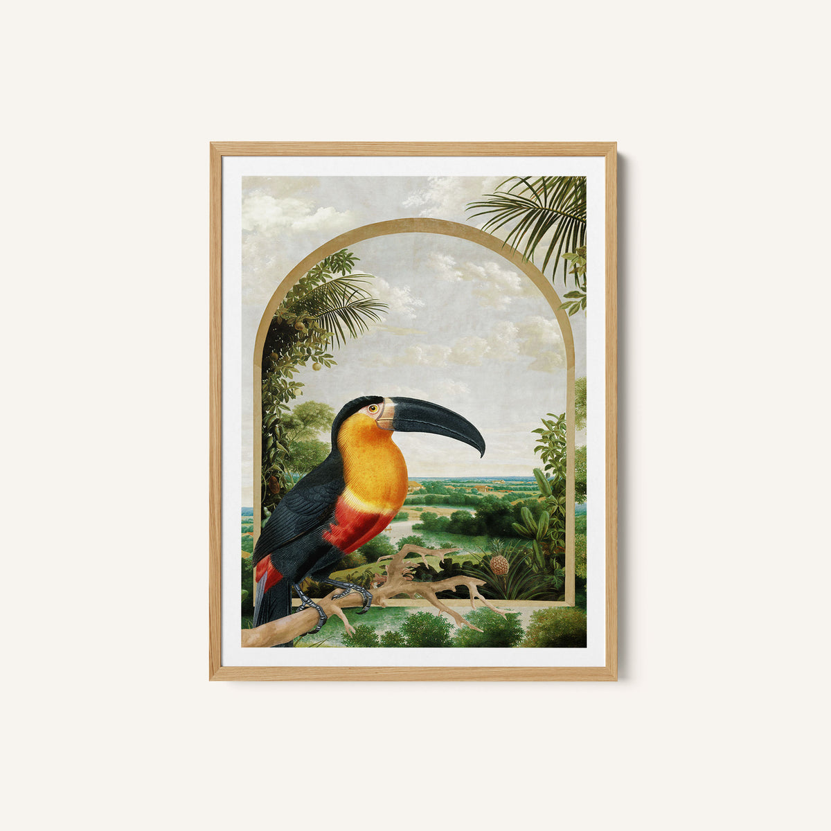 Toucan Perched on a Branch