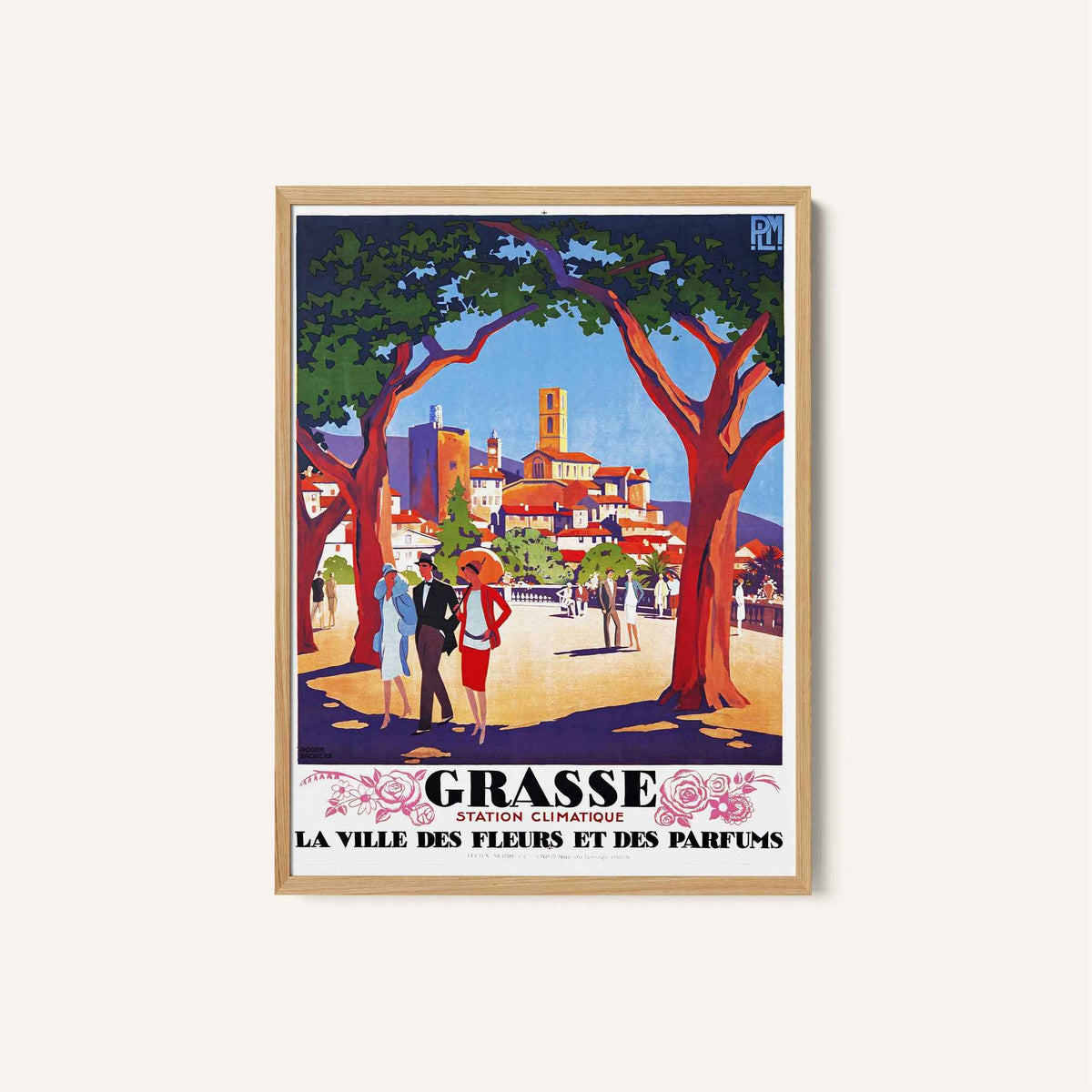 Grasse Floral Escape Travel Poster Print