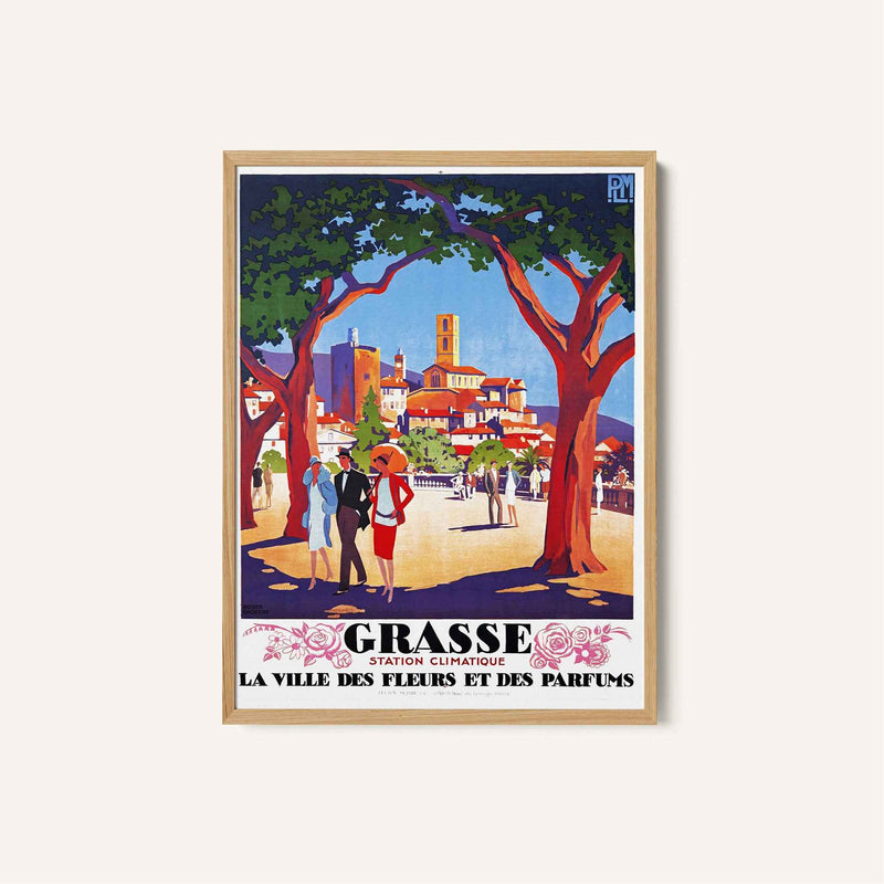 Grasse Floral Escape Travel Poster Print