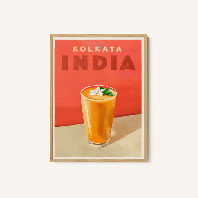 Travel Poster Cocktail Kolkata India