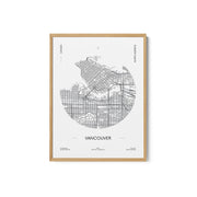 Travel Poster Urban Street Plan City Map of Vancouver – image 2