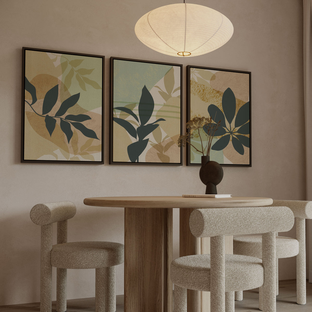 Tropical Boho Leaves Green Fresh