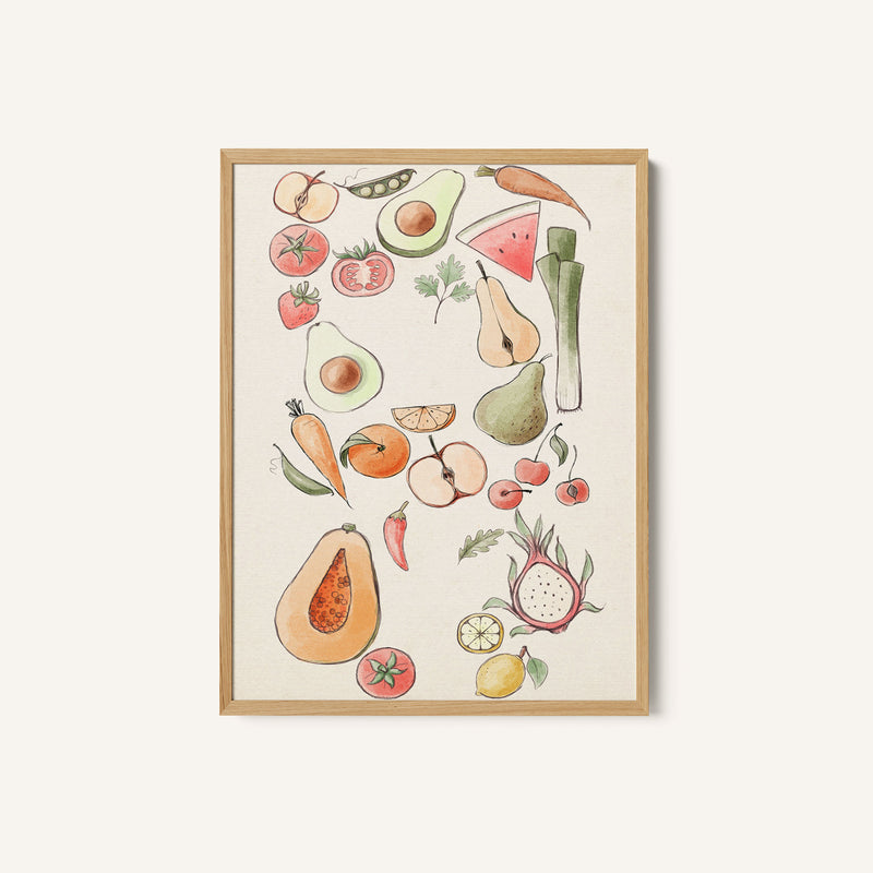 Tropical Vegetable Illustration