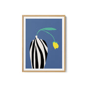 Tulip In Zebra Striped Vase – image 2