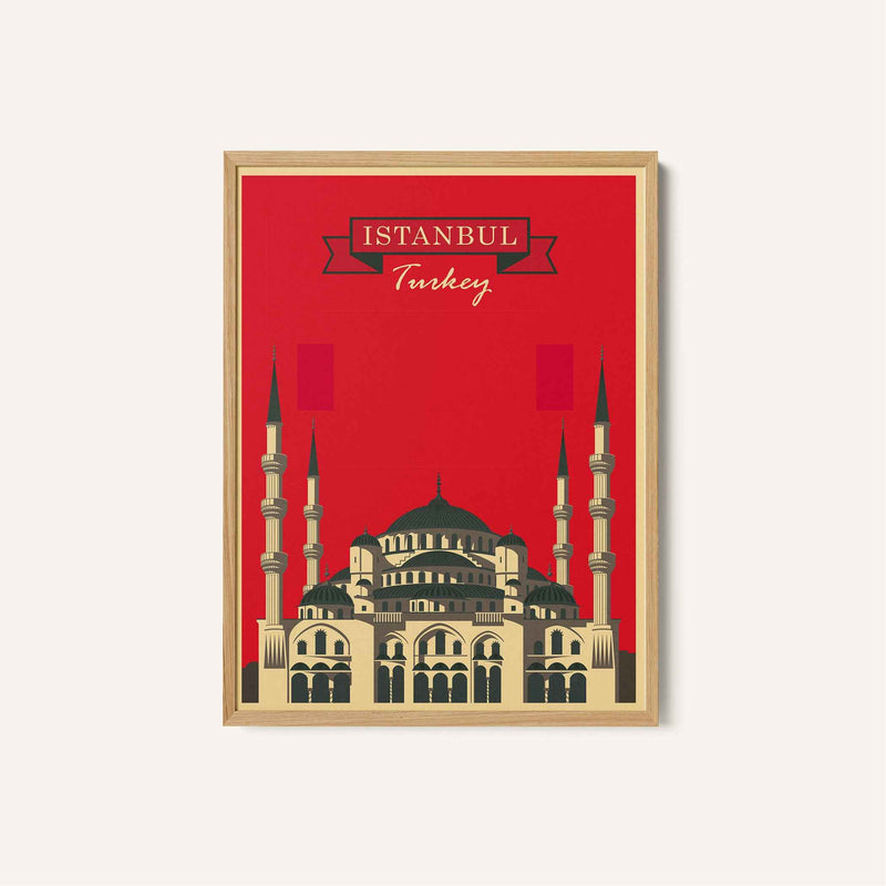 Turkey Vintage Travel Poster Print