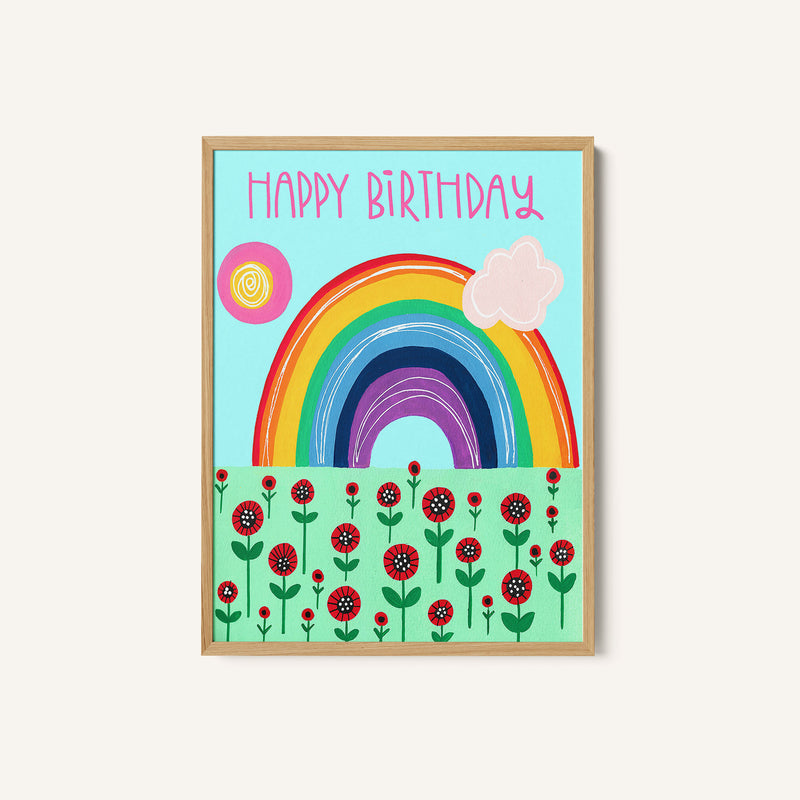 Vibrant Rainbow Birthday