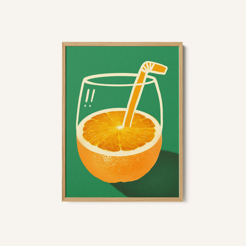 Vibrant Orange Cleverly Illustrated