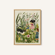 Vintage Kids and Cats Poster – image 1