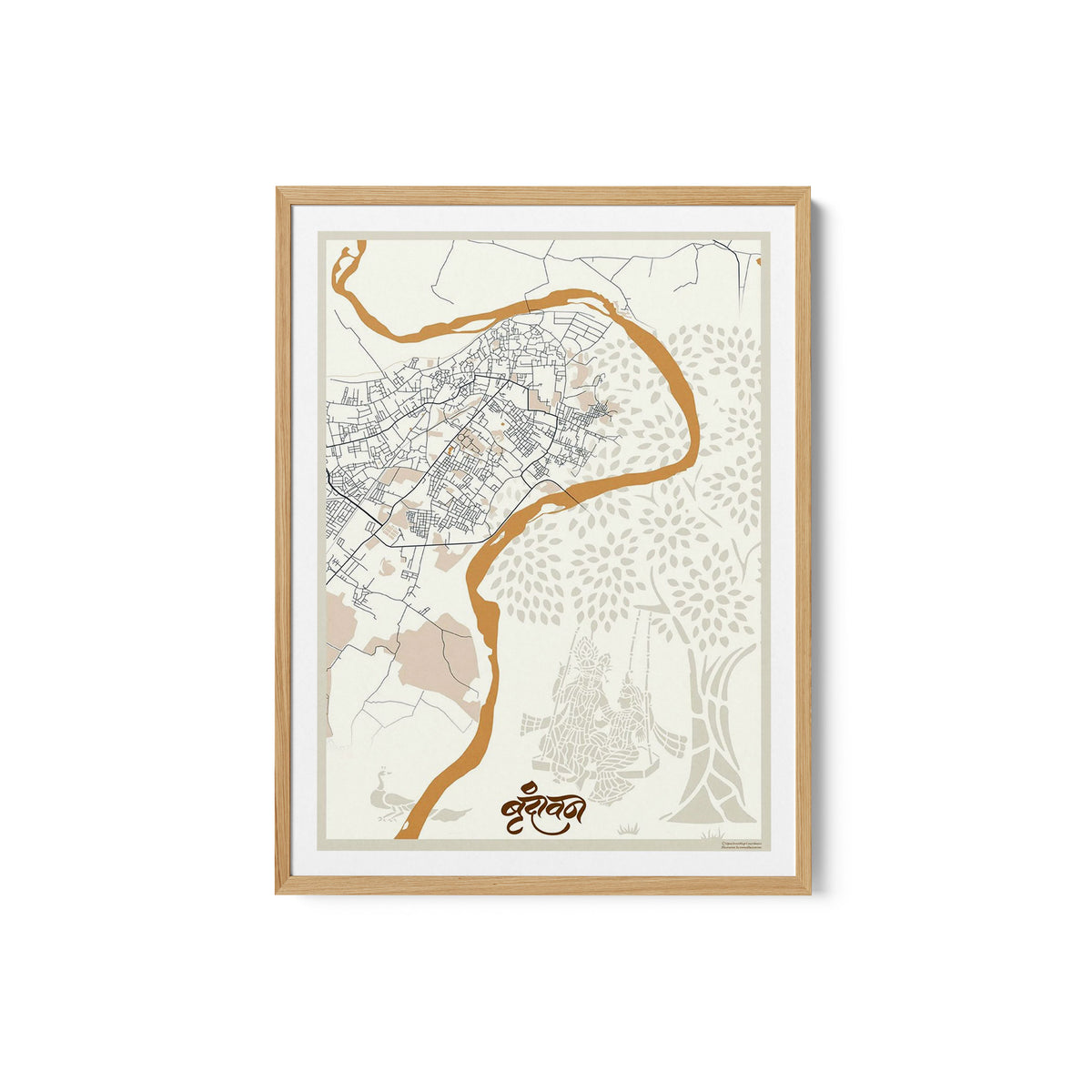 Vrindavan India Map