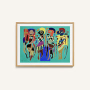 Four Figures on Three Squares – image 1